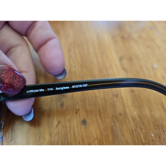 Paul Frank Sunglasses 114 BURG/SEA Brown Green Square Frames with Brown Lenses - Picture 11 of 11